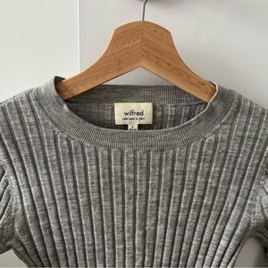 Wilfred Cropped Wool Sweater in stretchy yarn - Small